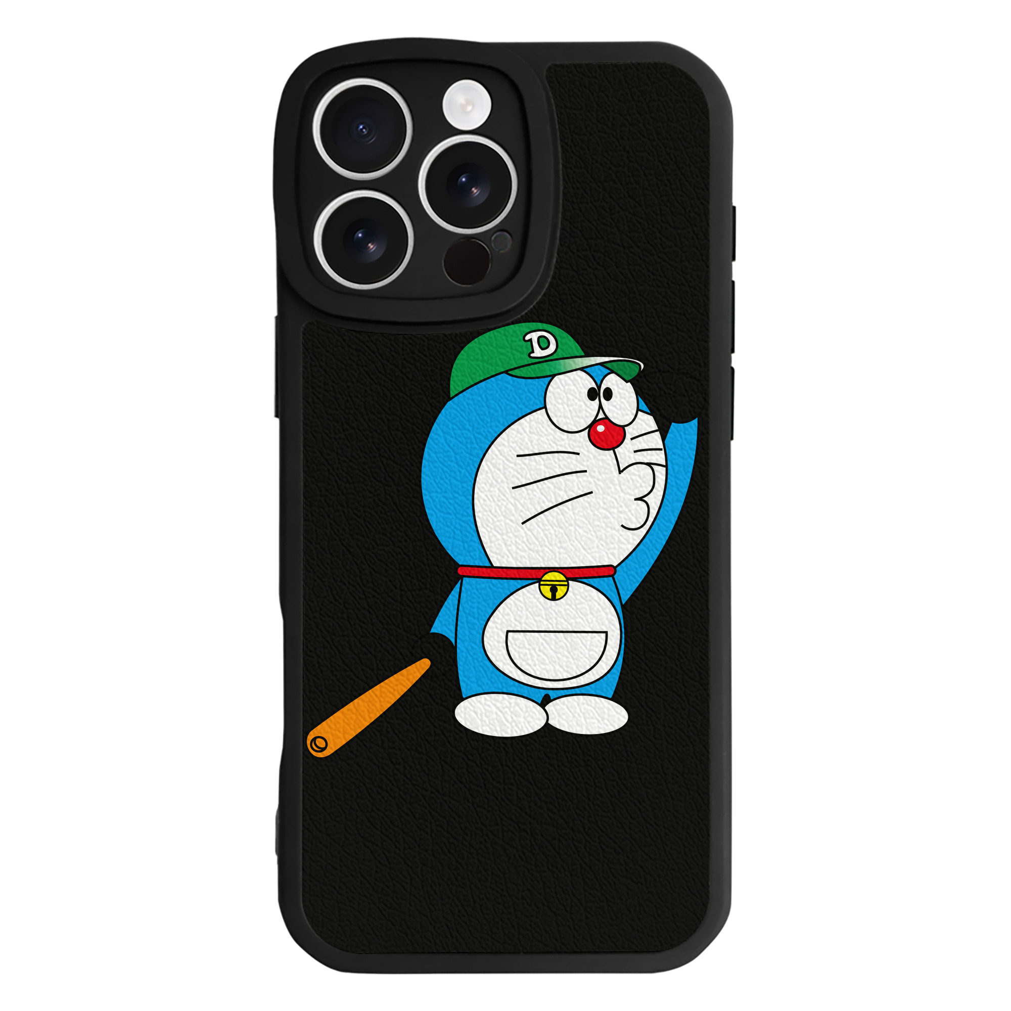 （画像用） ドラえもん Doraemon 【iPhone 16シリーズ対応】シリコンスマホケース（レザー調） 材質：シリコン